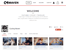 Tablet Screenshot of cyclingmaven.com